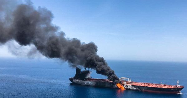 Foto: El carguero atacado en el estrecho de Ormuz. (Reuters)