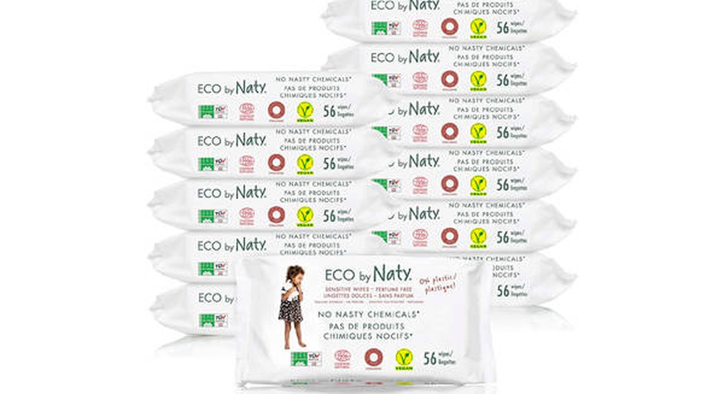 Toallitas húmedas ecológicas para bebé Eco by Naty