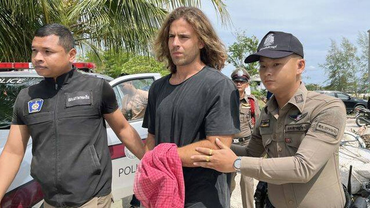 Daniel Sancho, arrestado en Tailandia por el asesinato de Edwin Arrieta. (EFE)