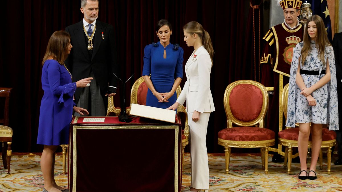 Leonor garantiza el relevo de Felipe VI en la Corona tras jurar la Constitución ante las Cortes