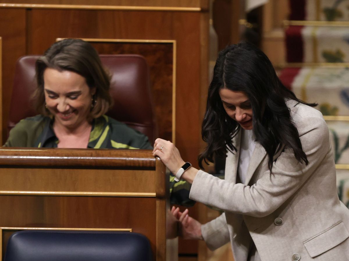 Foto: La líder de Ciudadanos en el Congreso, Inés Arrimadas (d), y la portavoz del PP, Cuca Gamarra. (EFE/Kiko Huesca)