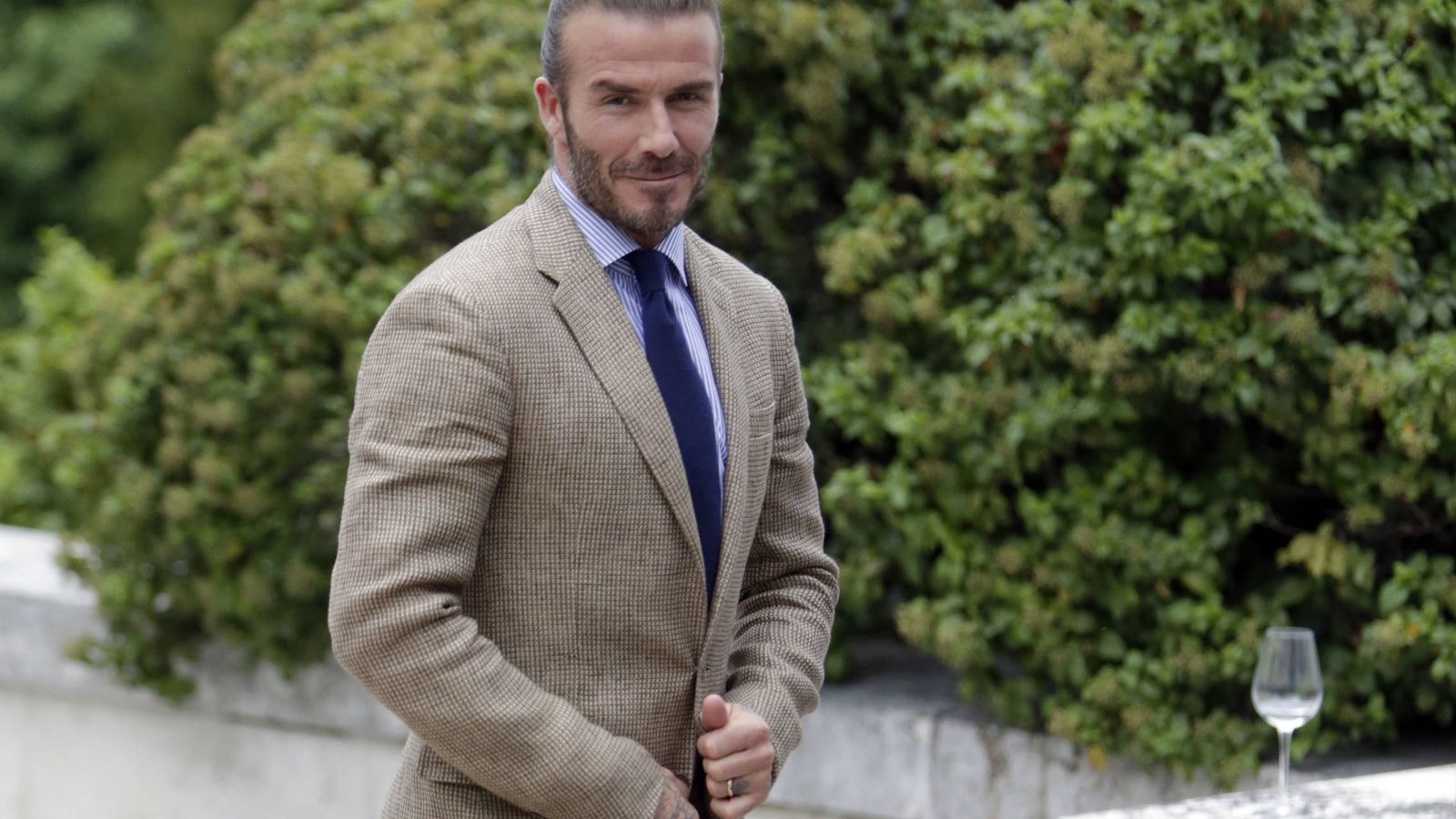 Foto:  David Beckham a su paso por Madrid. (Gtres)