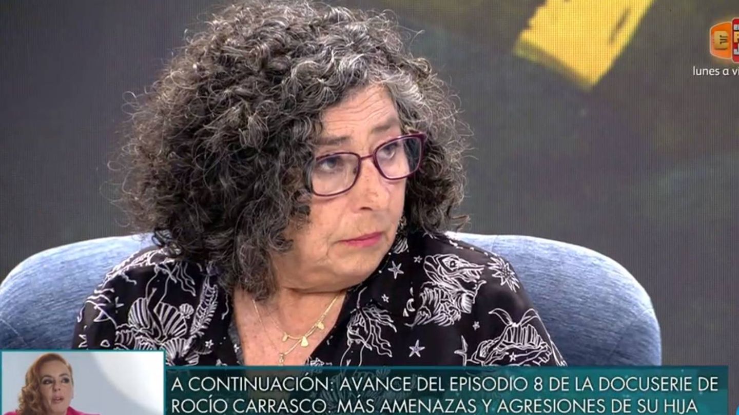 Lola Medina hablando sobre Carrasco. (Telecinco).