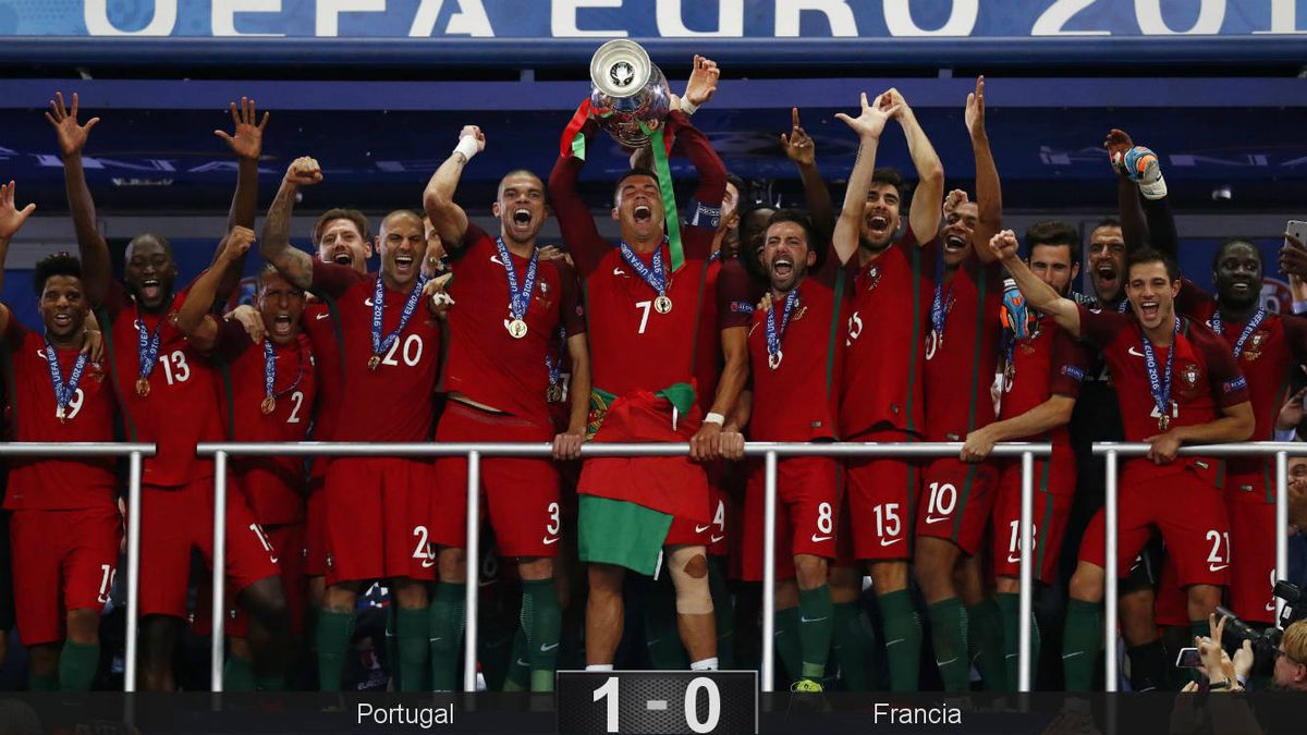 Portugal, sin el corazón de Cristiano, campeona de Europa por primera vez