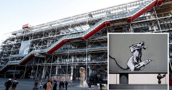 Foto: Un grafiti de Banksy que estaba junto al Centre Pompidou de París ha desaparecido. (Reuters)