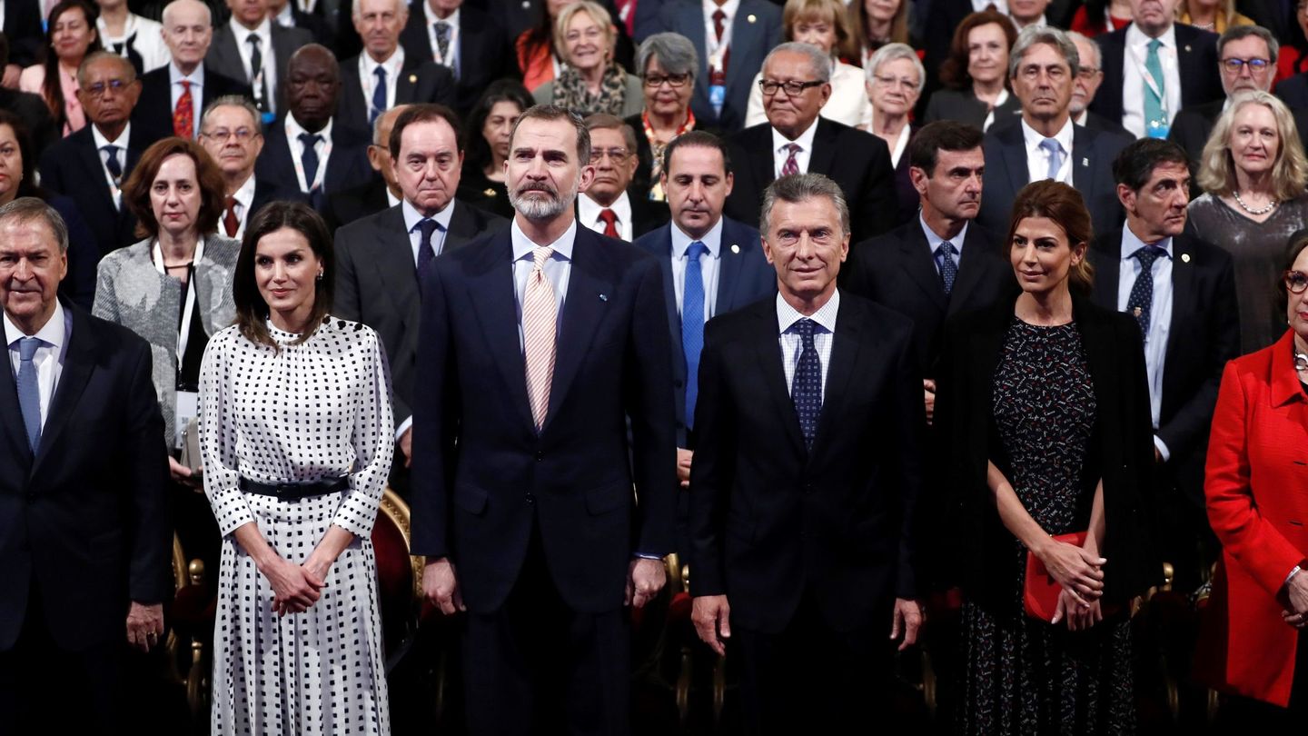 Los Reyes, en el Congreso de la Lengua celebrado en Argentina en 2019. (EFE)