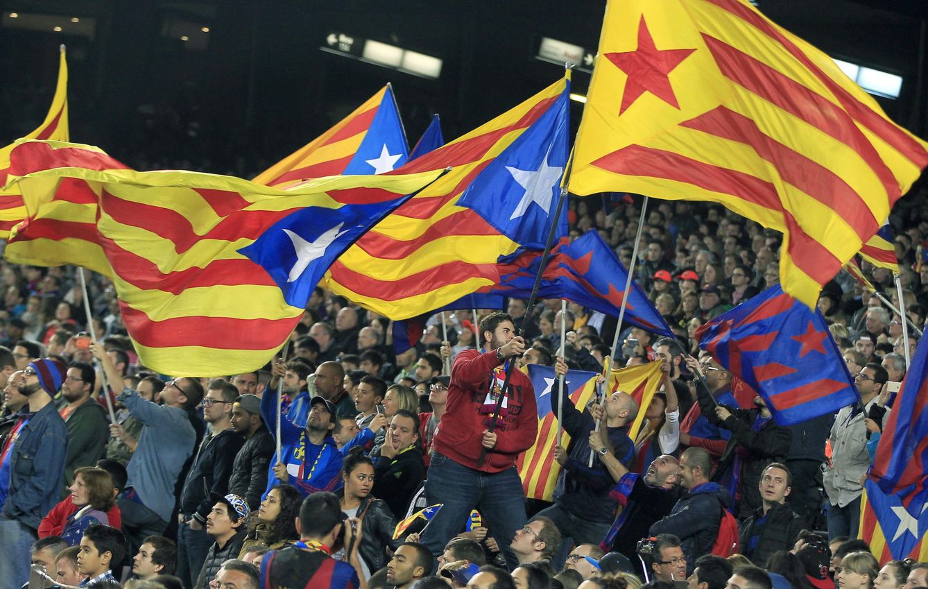 La Delegación del Gobierno en Madrid ha prohibido las esteladas en la final del próximo domingo (Andreu Dalmau/EFE)