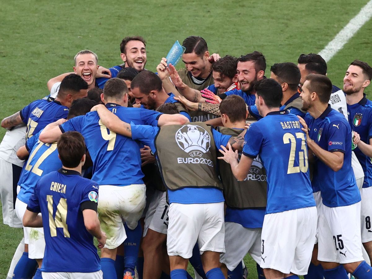 Foto: Italia celebra la victoria. (REUTERS)