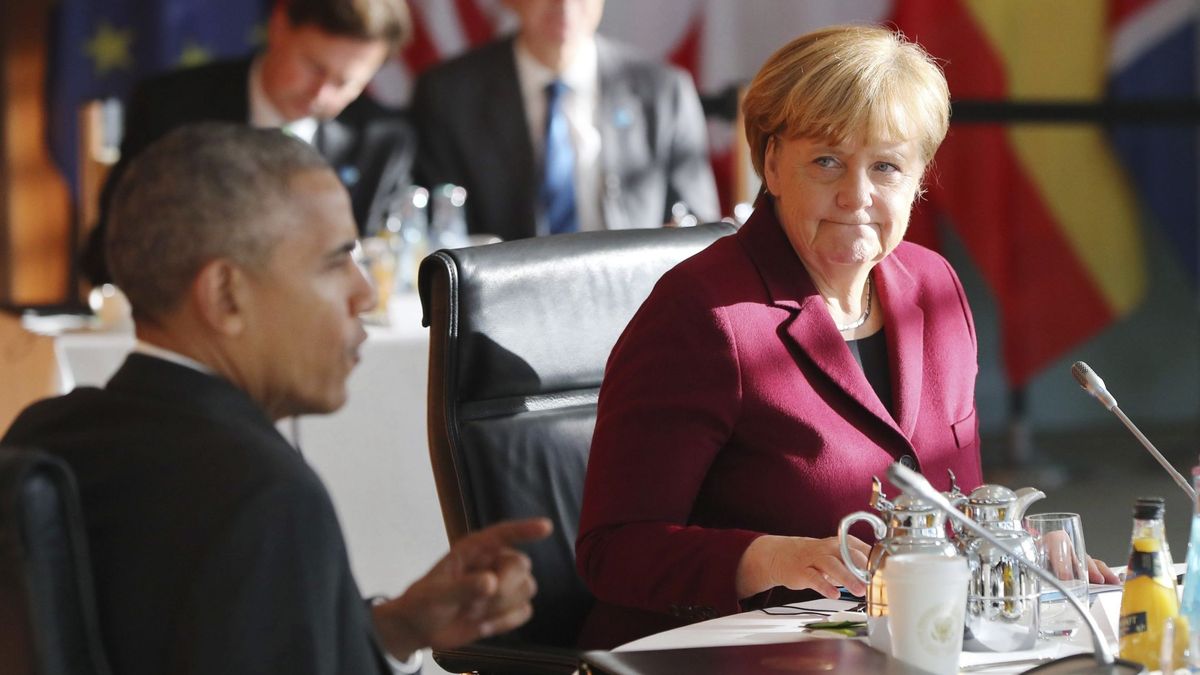 Obama pone la antorcha del mundo libre en manos de Merkel