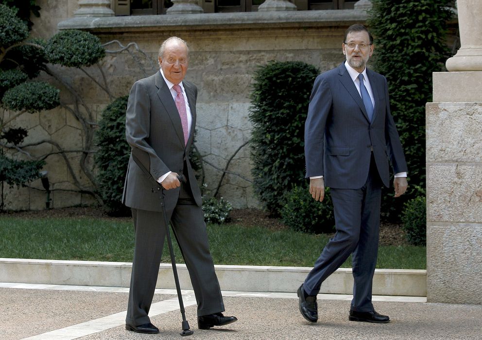 Foto: Encuentro entre el Rey don Juan Carlos y el presidente del Gobierno, Mariano Rajoy (EFE)
