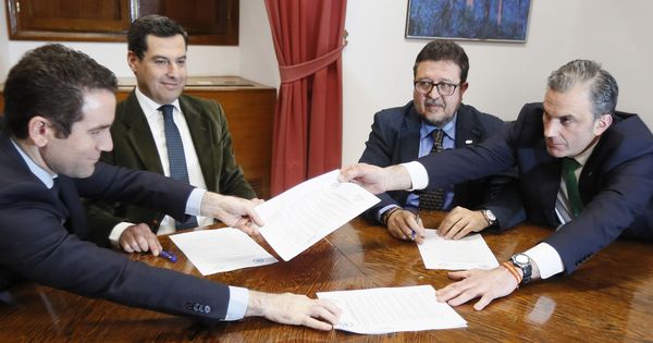Foto: PP y Vox cierran un acuerdo para la investidura de Juanma Moreno en Andalucía