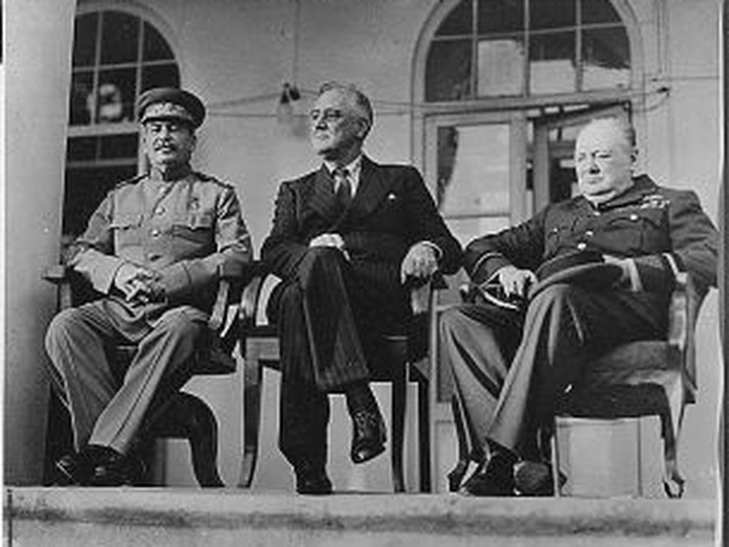 Stalin, Roosevelt y Churchill.