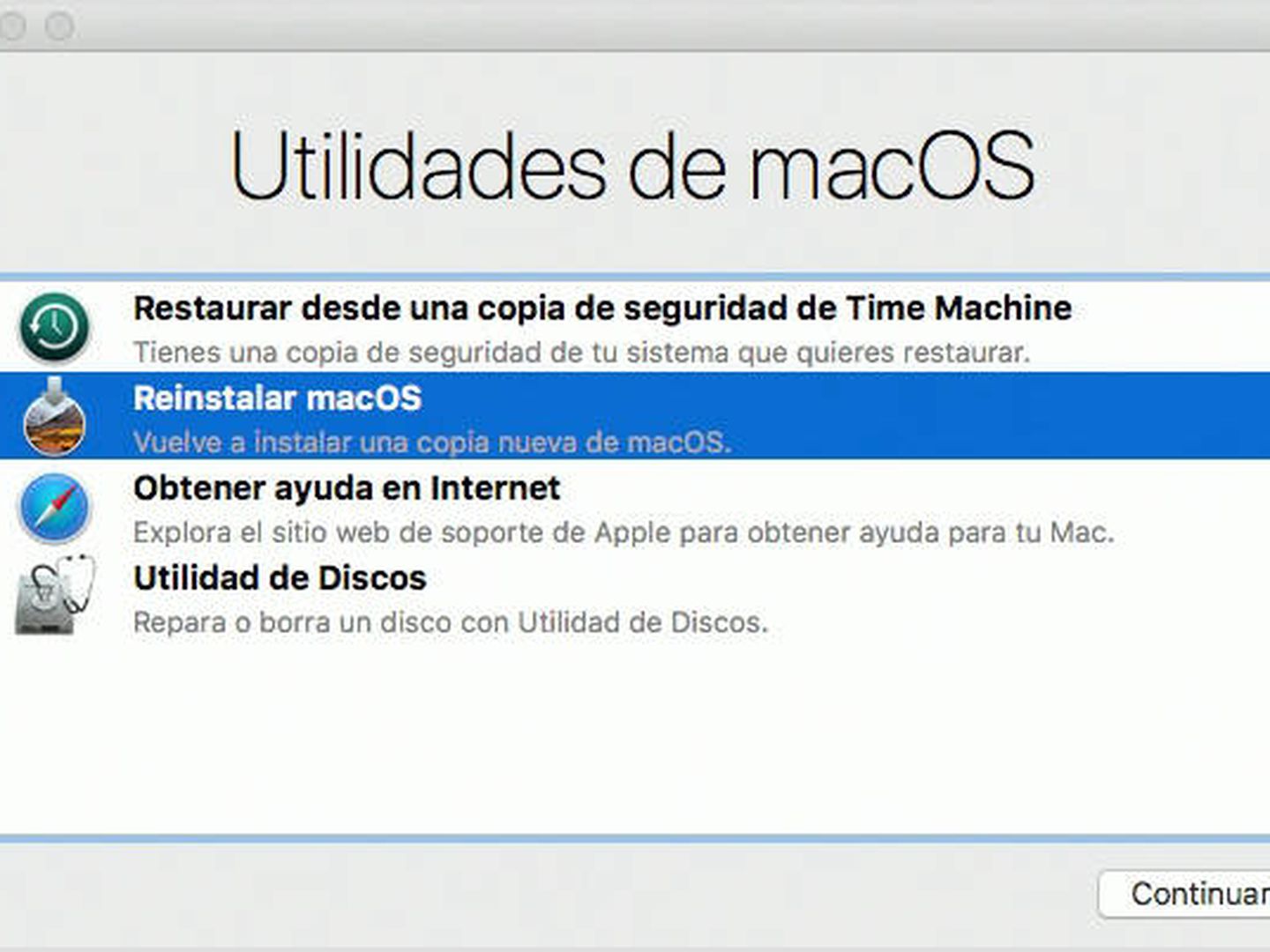 Reinstalar macOS o formatear el disco es algo que puedes hacer sin mucha dificultad. (Imagen: Apple)