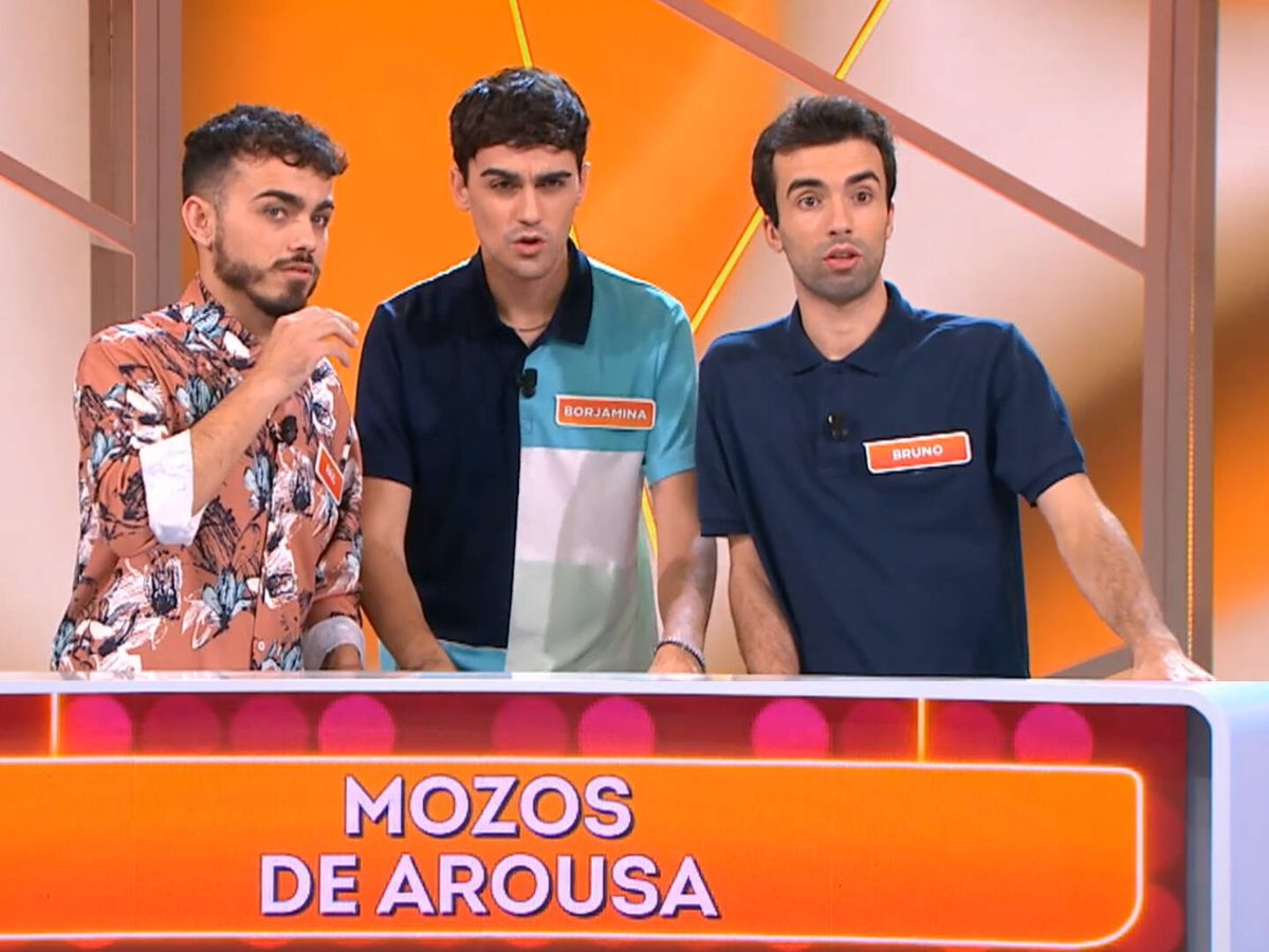 Foto: Raúl, Borjamina y Bruno forman los 'Mozos de Arousa'. (Mediaset)