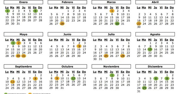 Foto: El calendario laboral de 2018 | El Confidencial