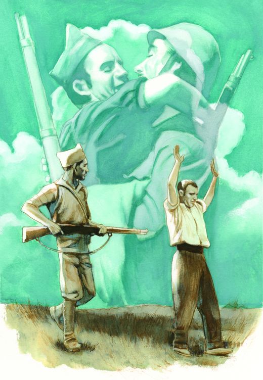 Ilustración de Fernando Vicente para 'La Guerra Civil contada a los jóvenes'. (Alfaguara)