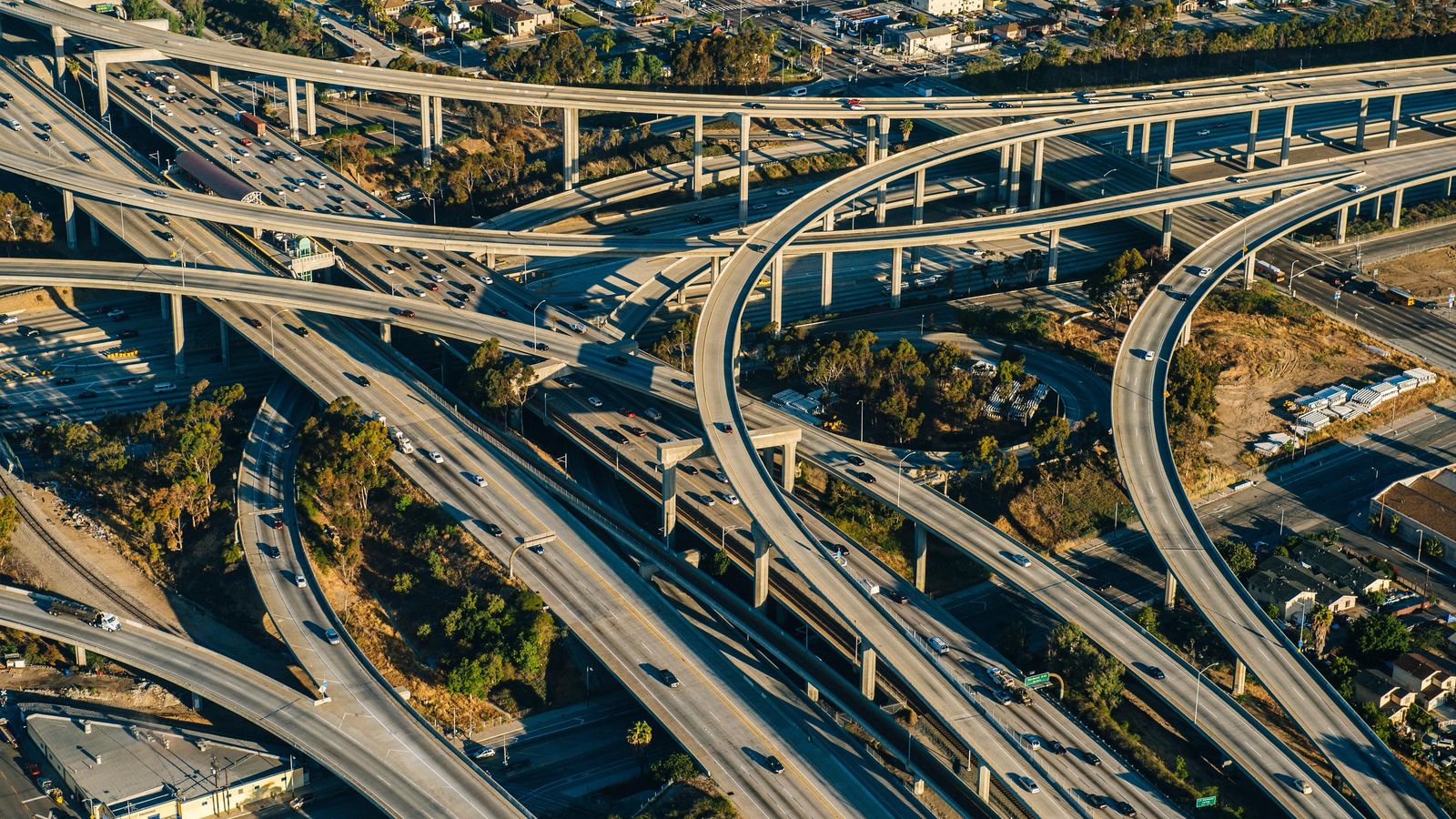 Foto: Cruce de carreteras en Los Angeles, California