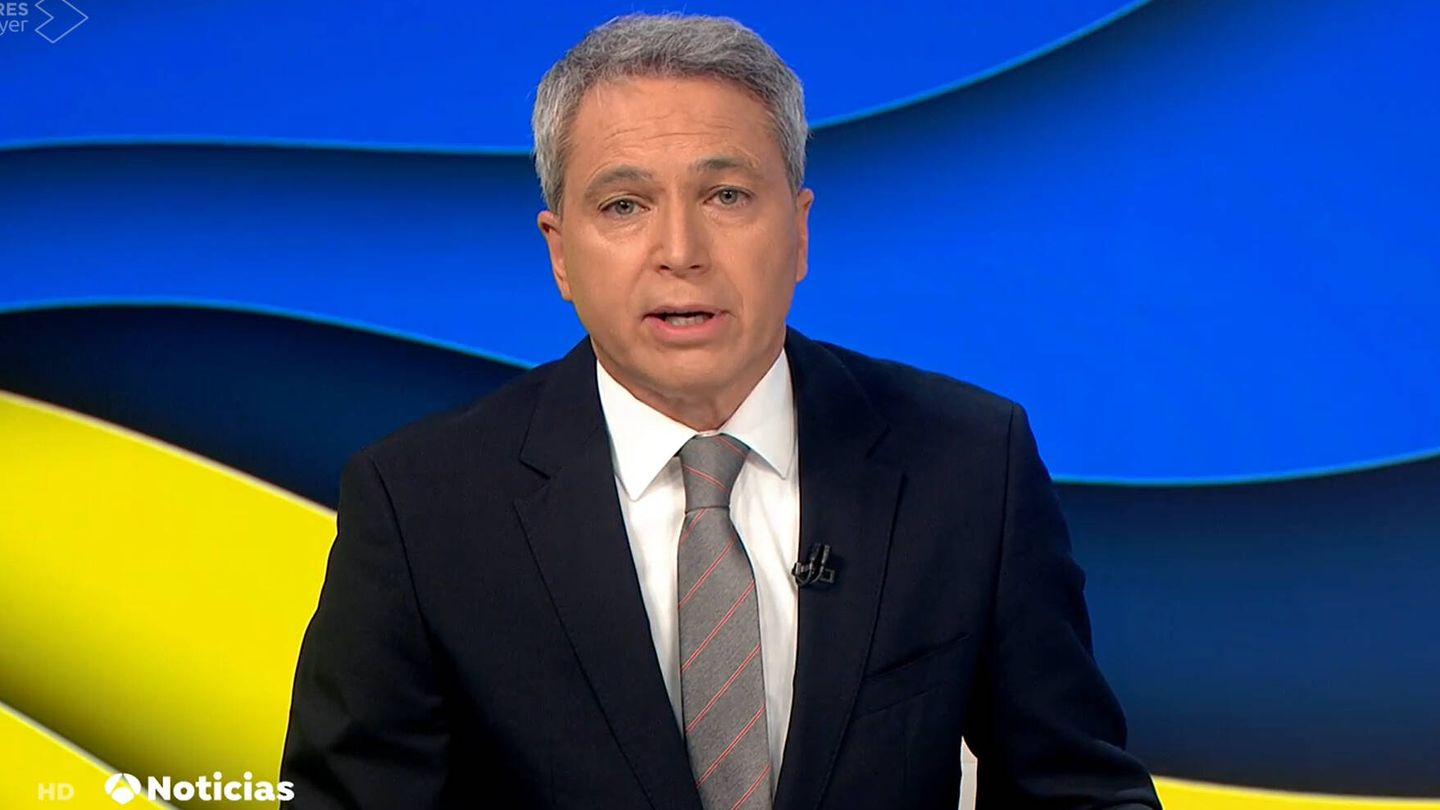El presentador Vicente Vallés. (Atresmedia)