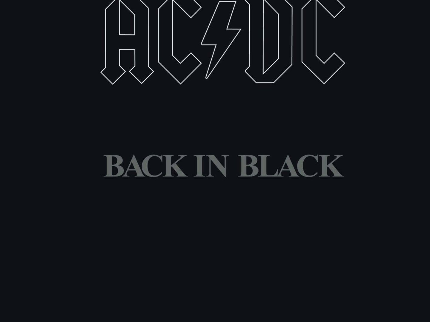 Portada ACDC - 'Black in Black' (Warner Bros. Records)