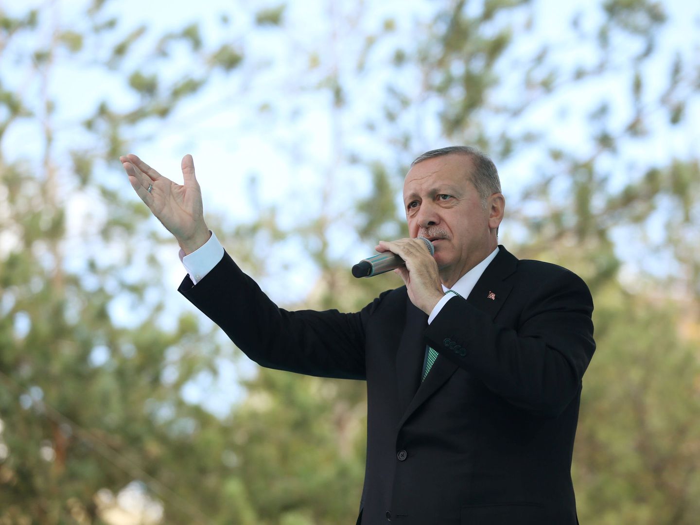 Erdogan durante un acto ante sus seguidores. (Reuters)