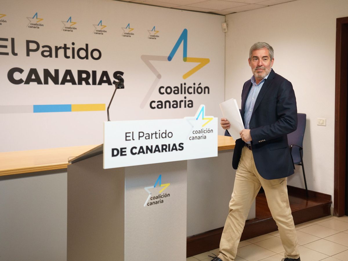 Foto: El candidato a presidente del Gobierno de Canarias por Coalición Canaria, Fernando Clavijo. (EFE/Ramón de la Rocha)