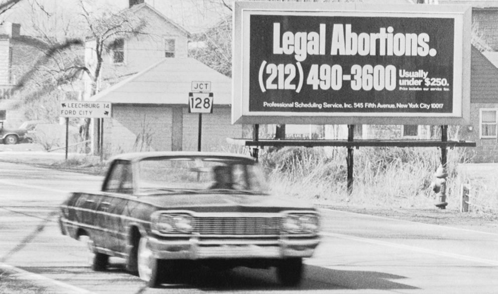 Anuncio de una clínica abortista en la Ruta 66 (Corbis)