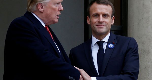 Foto: Donald Trump y Emmanuel Macron. (Reuters)