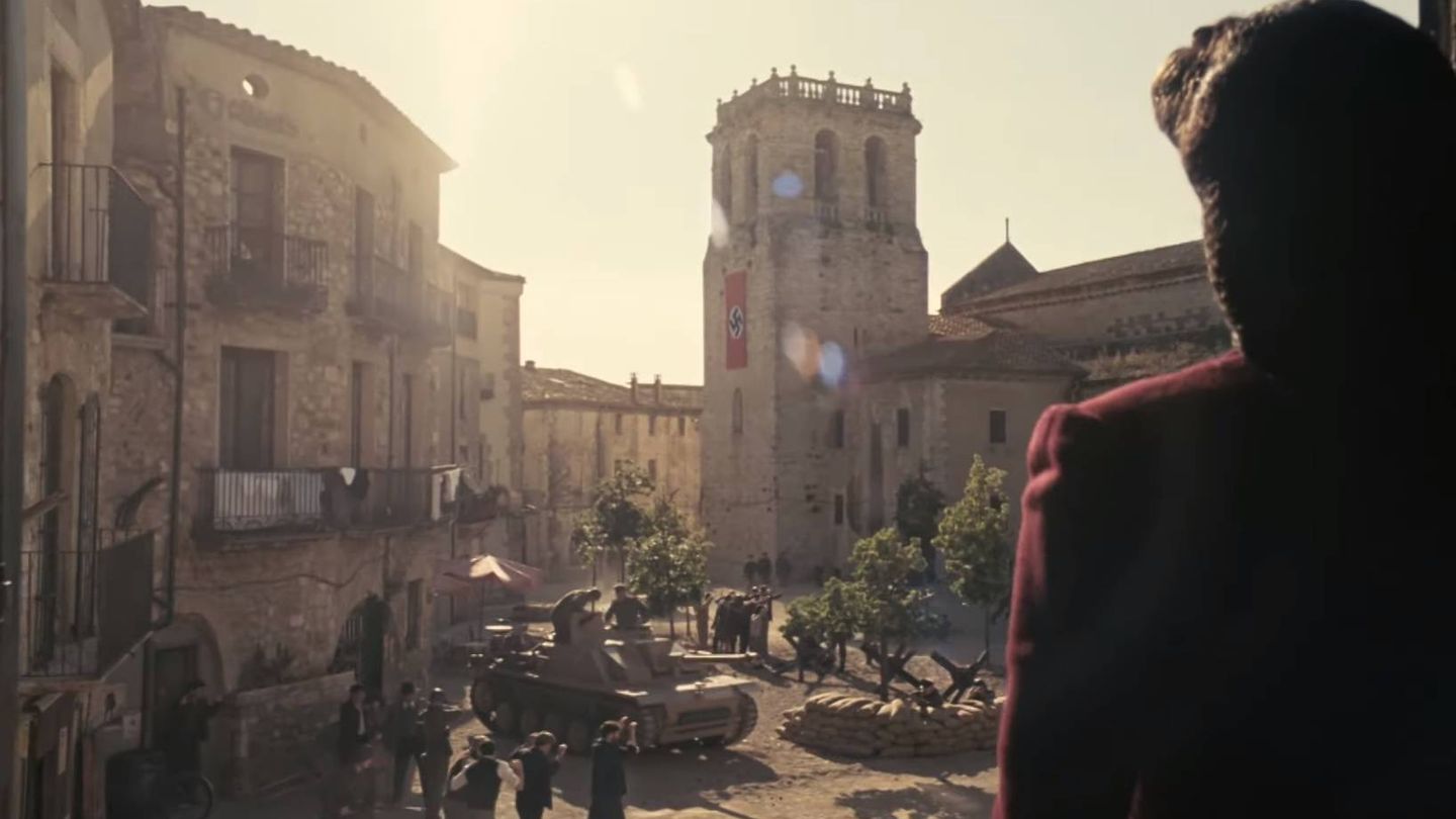Besalú (Girona) convertida en un pueblo italiano ocupado por los nazis en Westworld. (HBO)