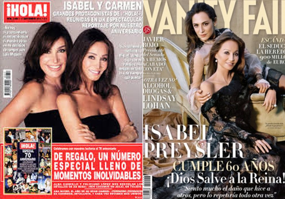 Bordiú, Preysler y Tamara Falcó, en distintas portadas.