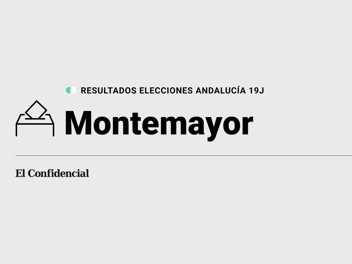 Foto: Resultados en Montemayor, Córdoba, de las elecciones de Andalucía 2022 este 19-J (C.C./Diseño EC)