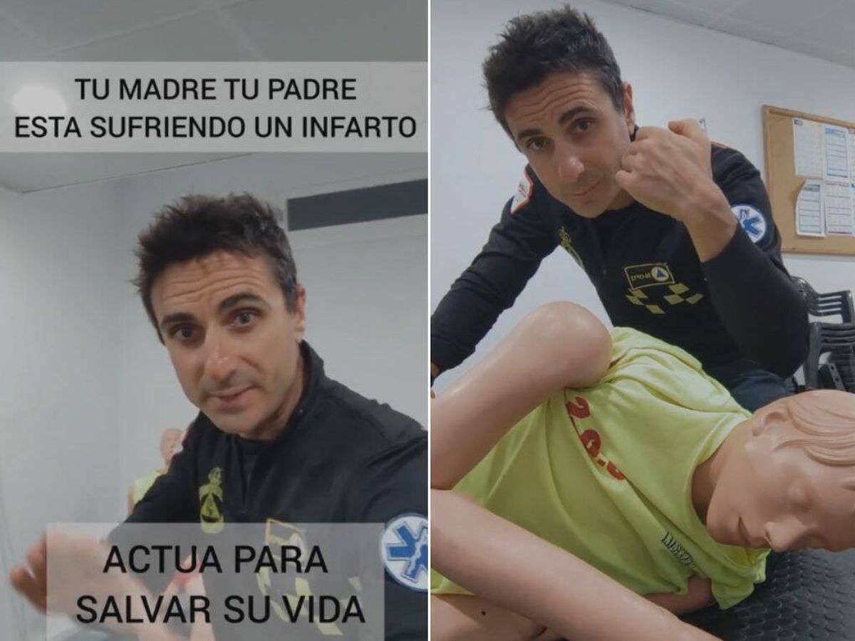 Foto: Este sanitario explica qué hacer para identificar un infarto y salvar a tus padres (TikTok/@miguelassal)