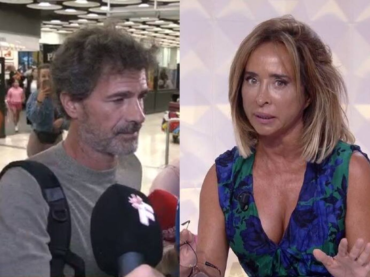 Foto: La presentadora María Patiño y el actor Rodolfo Sancho. (Mediaset)