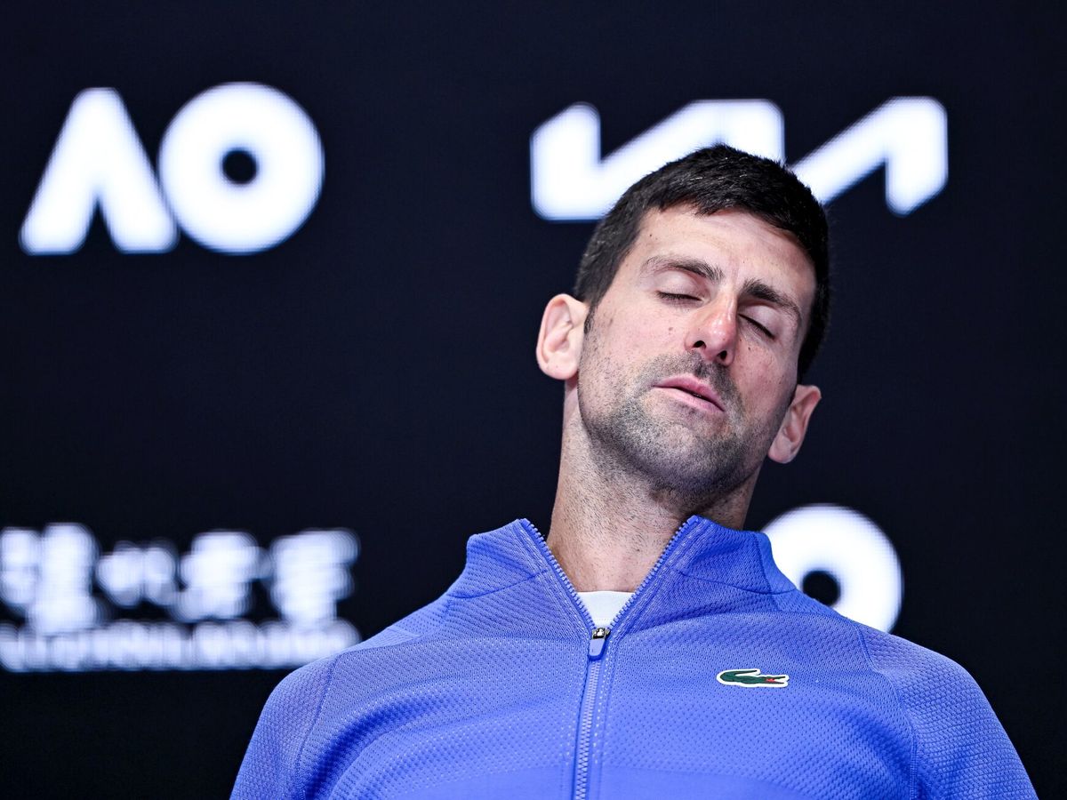 Foto: Djokovic, tras caer eliminado en Australia. (Victor Joly/DPPI/AFP7)