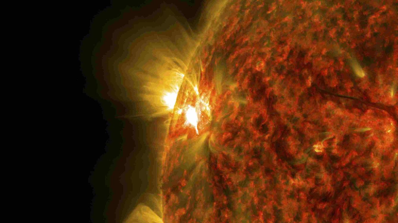 Foto: Las grandes tormentas solares pueden aparecer en cualquier periodo del sol (NASA)