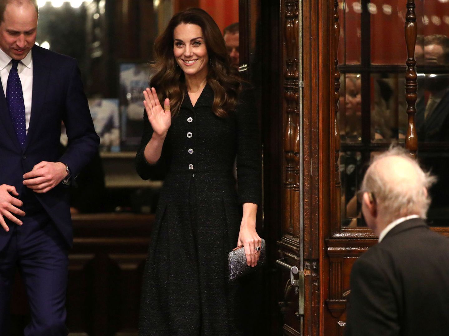 Kate Middleton en el Noël Coward Theatre. (Reuters)