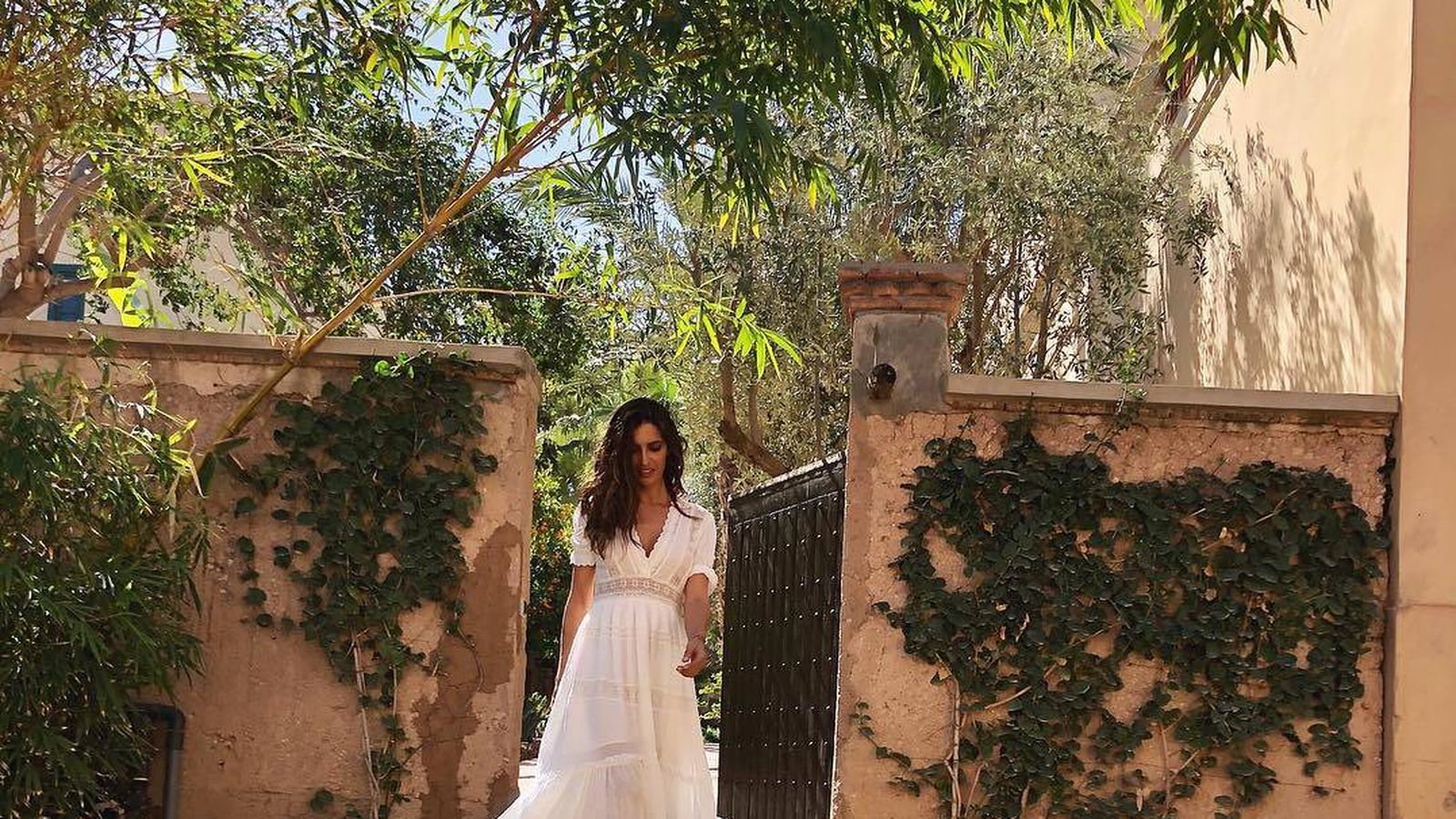 Foto: Sara Carbonero en Marrakech con su look primaveral. (Redes) 