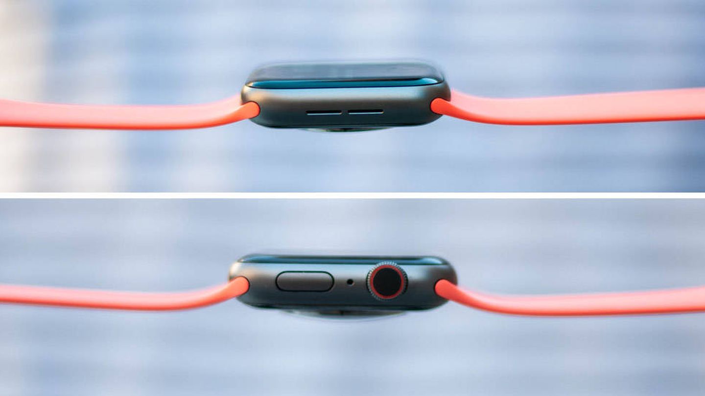 Laterales del Apple Watch Series 4. (C. Castellón)