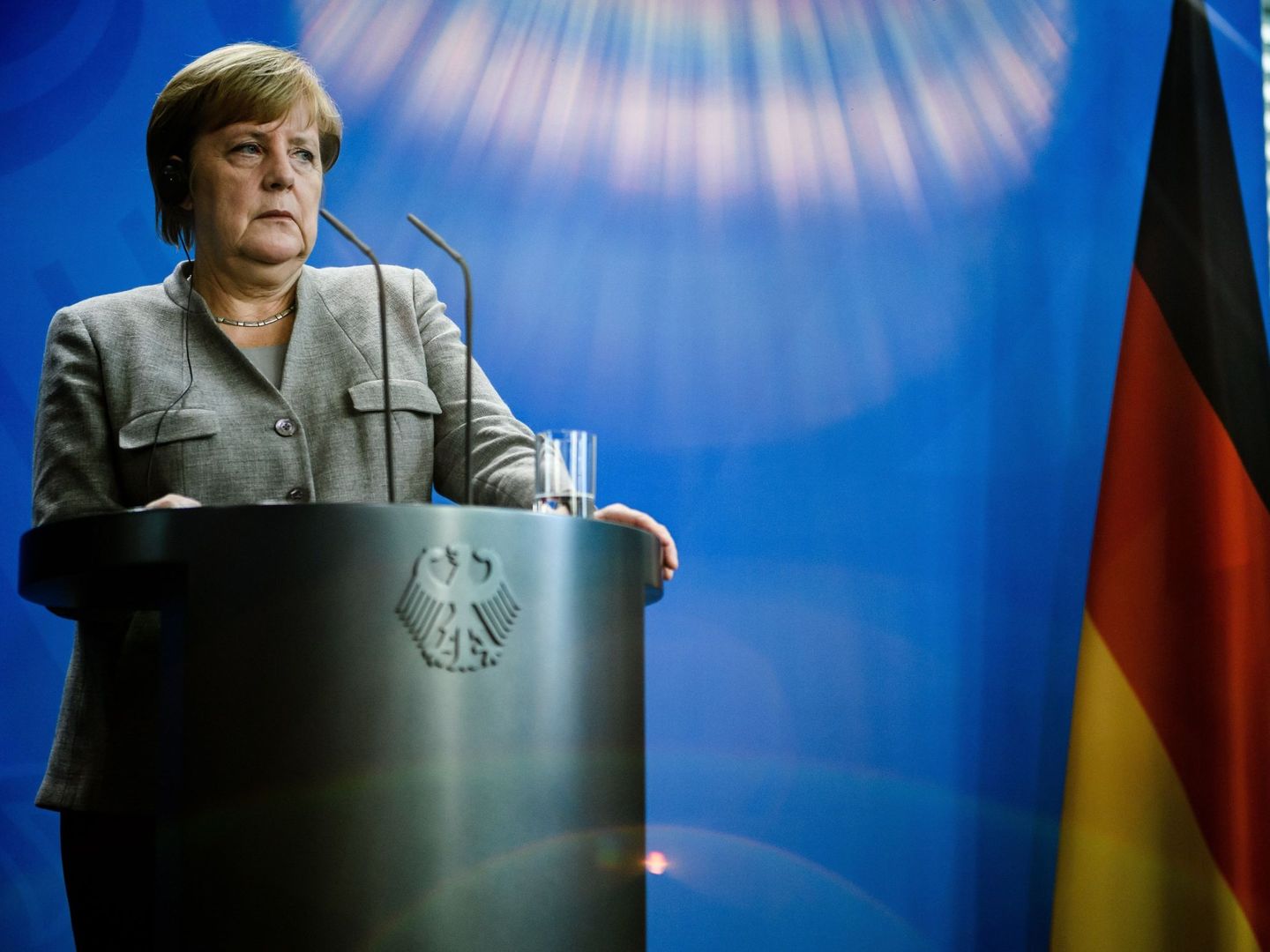 La canciller alemana, Angela Merkel, en la Cancillería de Berlín, el 12 de octubre de 2018. (EFE)