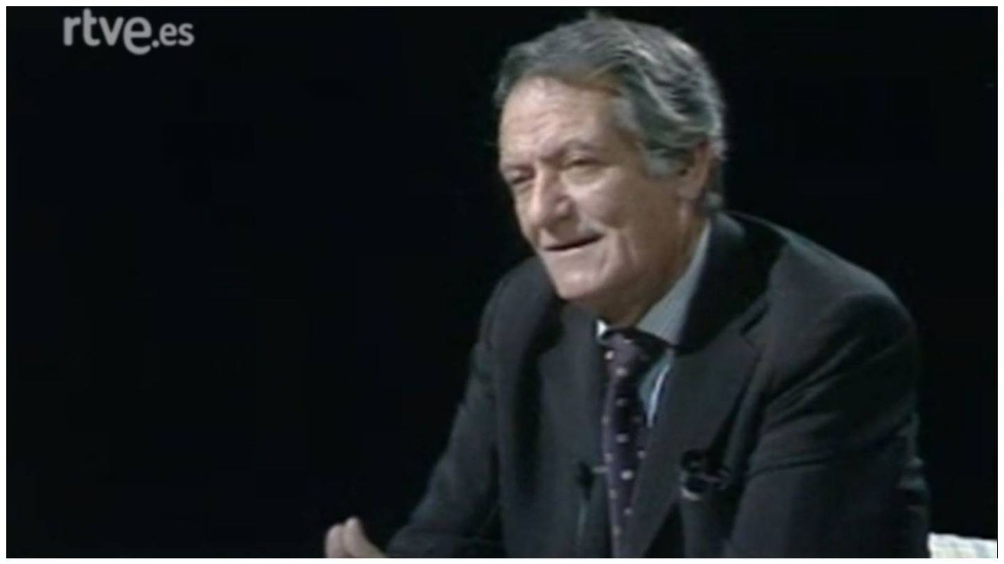 Alberto Closas en un fotograma de 'Autorretrato', el programa de entrevistas de TVE en 1984. (RTVE)