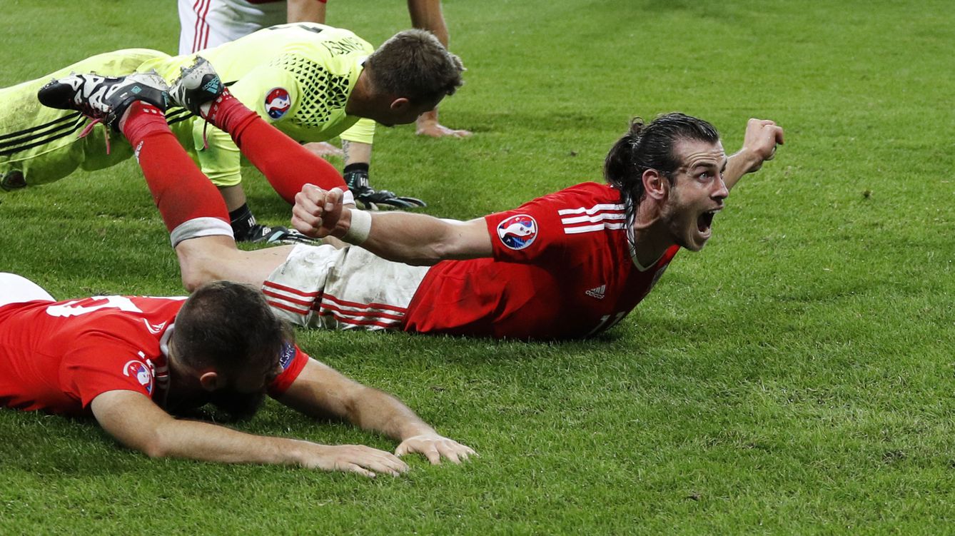 Foto: Gales celebra el final del partido (Reuters)