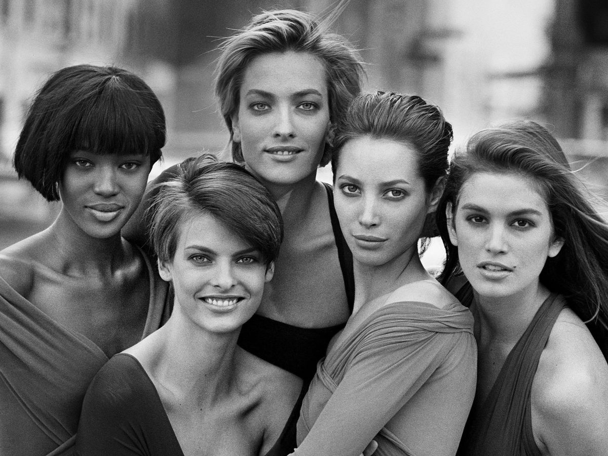Foto: Algunas de las modelos más reconocidas de la década de los 90 fotografiadas por Peter Lindbergh. (EFE)