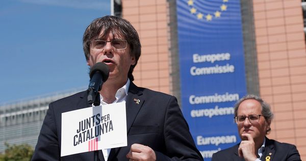 Foto: Puigdemont y Torra, la bicefalia en marcha. (EFE)