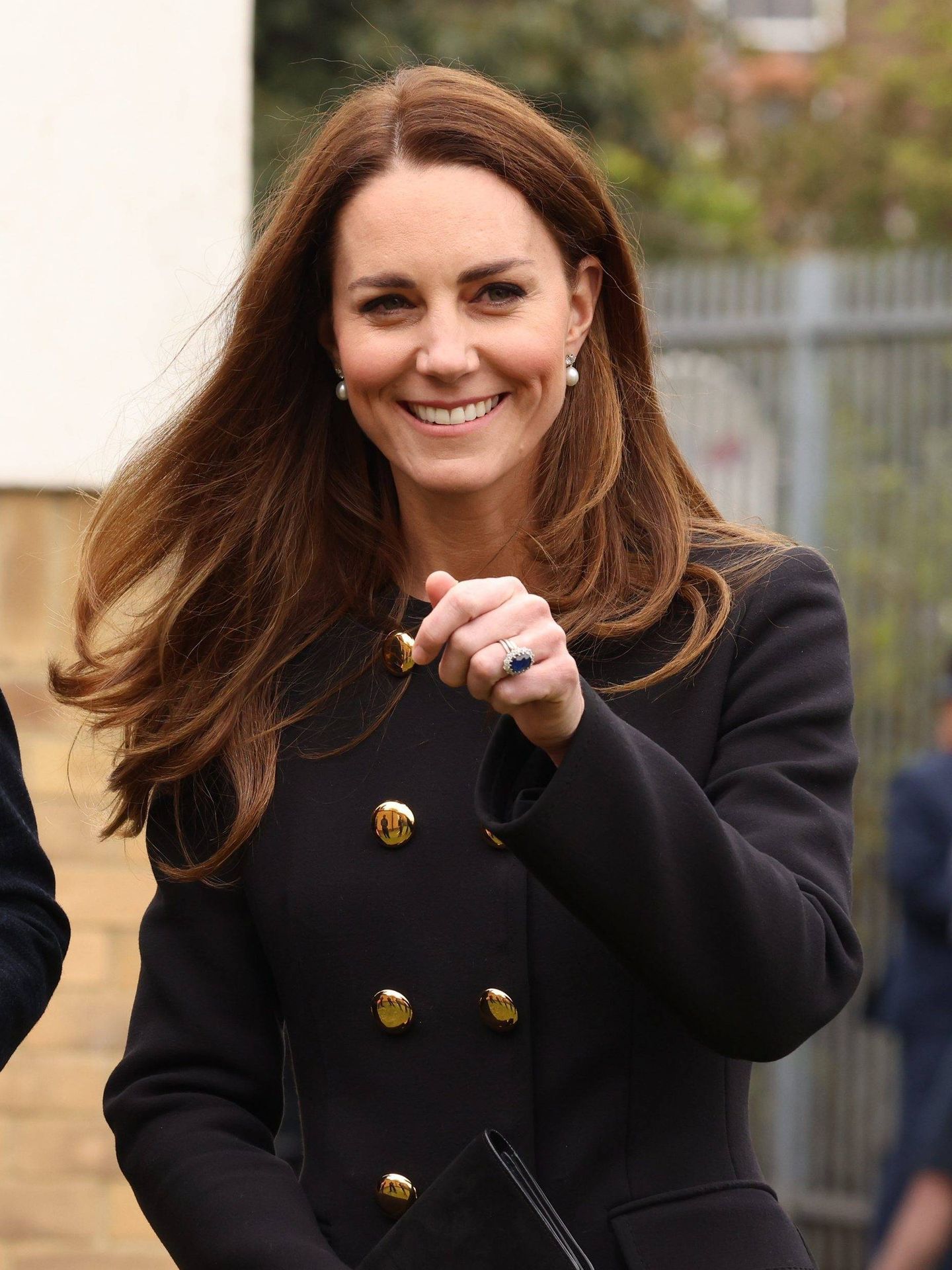 Kate Middleton, este miércoles en el centro de cadetes. (Cordon Press)