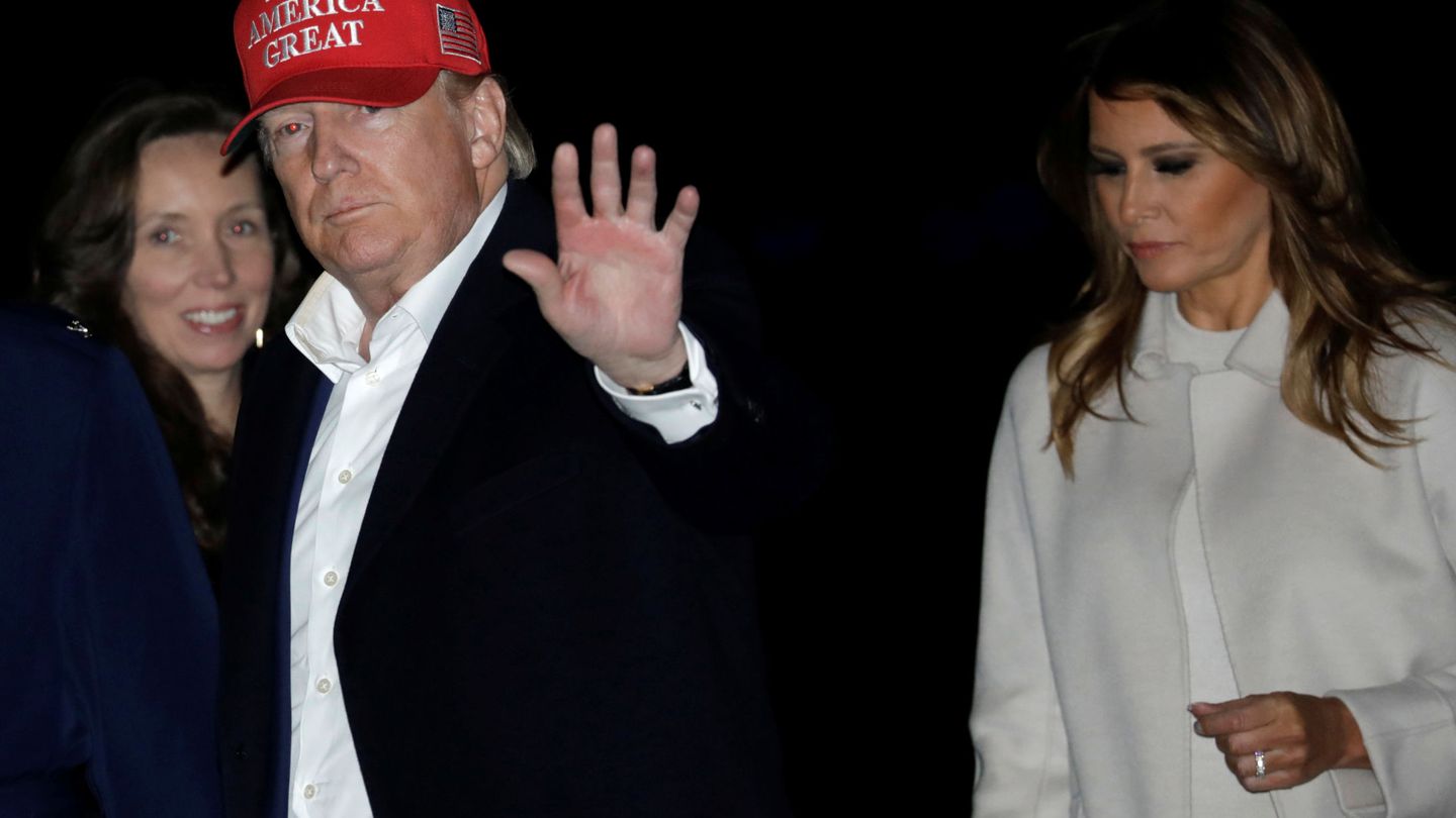 Donald Trump y Melania. (Reuters)