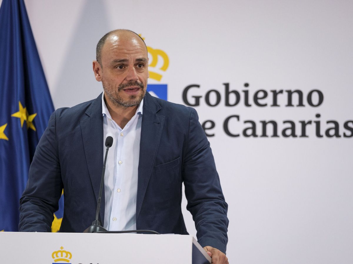 Foto: El viceconsejero Presidencia y Portavoz Gobierno Canarias, Alfonso Cabello. (EFE/Ángel Medina G.)