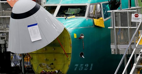Foto: Morro de un 737 en una de las plantas de Boeing. (Reuters)