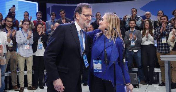 Foto: Cristina Cifuentes y Mariano Rajoy. (EFE)