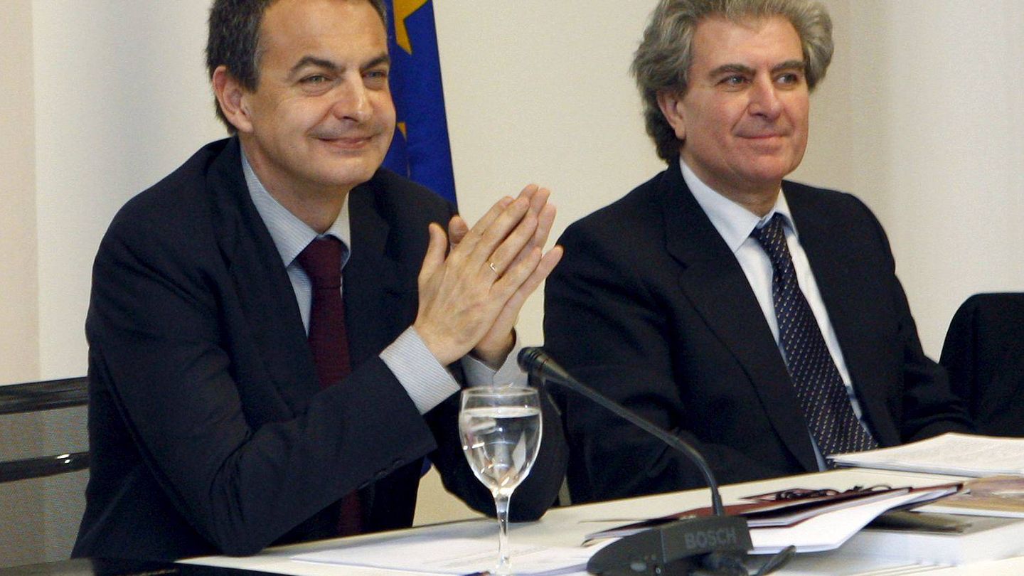 Rodríguez Zapatero junto a Molina. (Efe)