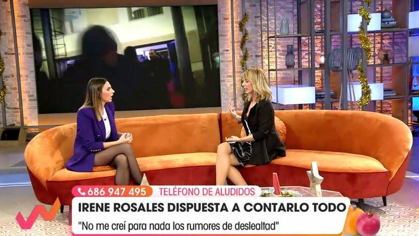 Irene Rosales y Emma García en 'Viva la vida'. (Mediaset España)