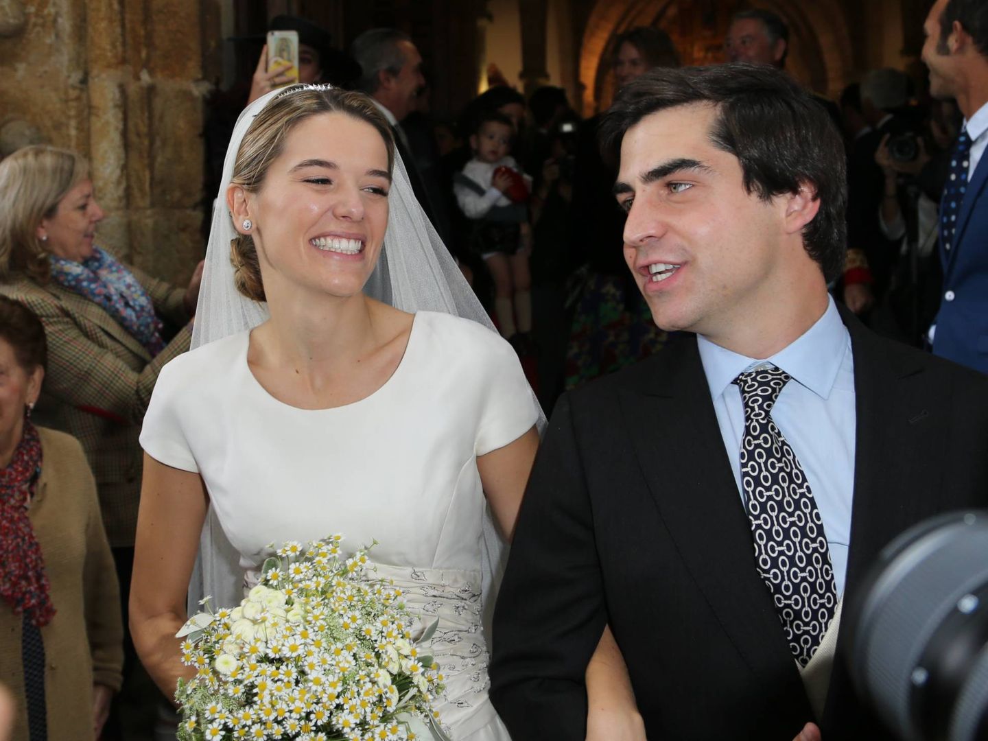 Irene Michavila y Ramón Lladó, el día de su boda. (José Martín)